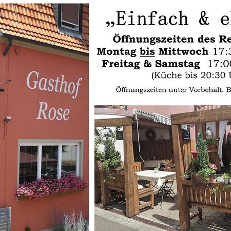 Gasthof Hotel Rose Obereisenheim Eksteriør billede